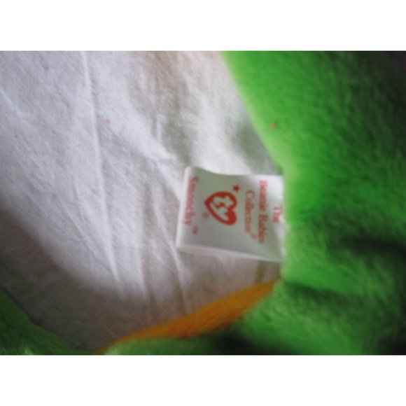 Original TY Beanie Babies Smoochy the Prince Frog with Heart Tag RARE! 1997 - Picture 5 of 6